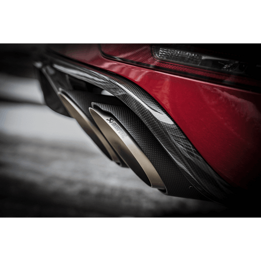 Akrapovic 2014 Porsche Macan Turbo (95B) Evolution Line Cat Back (Titanium) w/ Carbon Fiber Tips
