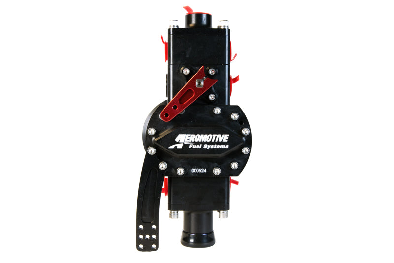 Aeromotive System Pump 16.5gpm Shut Off Valve 2x 08AN Blocks 1.25in Inlet 10AN Outlet .775 Gear Set - Burkken Auto Parts