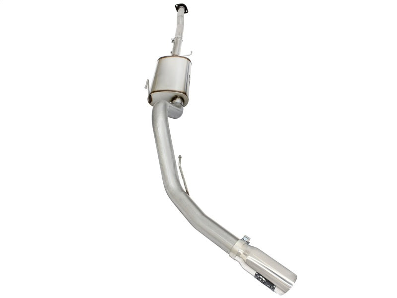 aFe MACHForce XP Exhaust 3in-3.5in SS Single Side Ext CB w/ Polished Tips 15 Ford F150 V8 5.0L CC/SB - Burkken Auto Parts