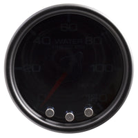 Autometer Spek-Pro Gauge Water Press 2 1/16in 120psi Stepper Motor W/Peak & Warn Blk/Smoke/Blk - Burkken Auto Parts