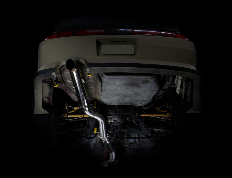 ISR Performance Series II - EP Single Tip Blast Pipe Exhaust - Resonated - 95-98 Nissan 240sx (S14) - Burkken Auto Parts