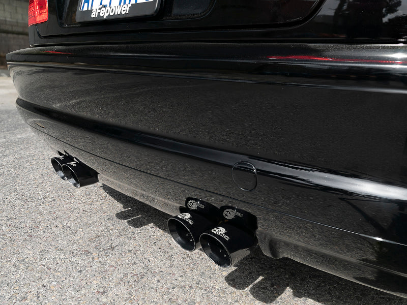 aFe MACH ForceXP 2.5 IN 304 Stainless Steel Cat-Back Exhaust System w/ Black Tips 01-06 BMW M3 (E46) - Burkken Auto Parts