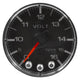 Autometer Spek-Pro Gauge Voltmeter 2 1/16in 16V Stepper Motor W/Peak & Warn Blk/Chrm - Burkken Auto Parts