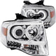 ANZO 2007-2014 Ford Expedition Projector Headlights Chrome - Burkken Auto Parts