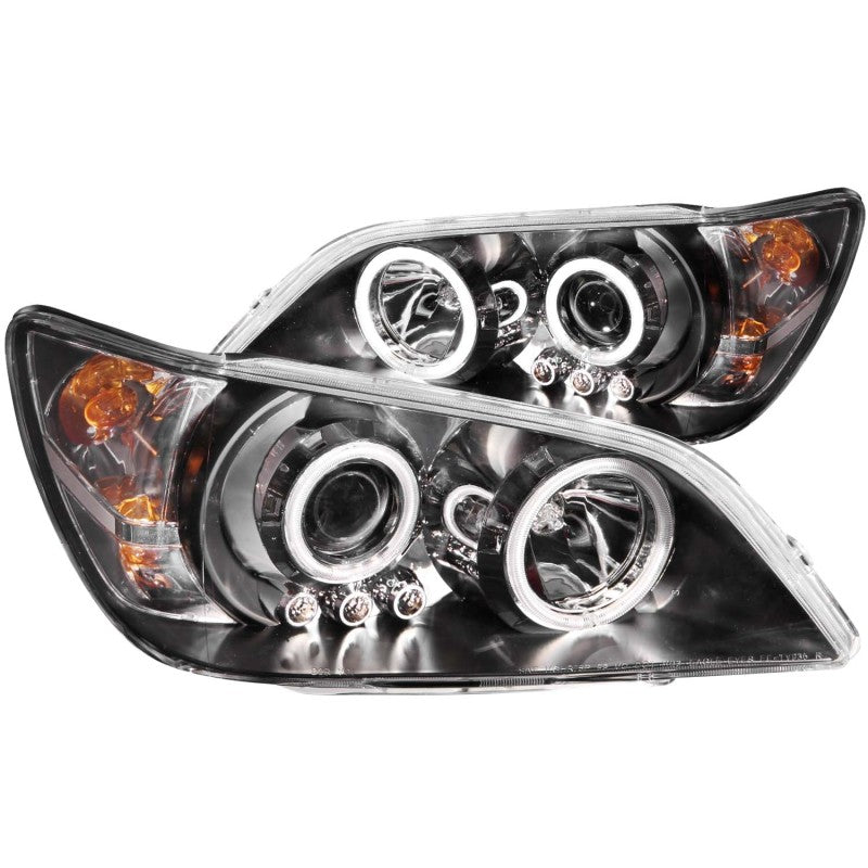 ANZO 2001-2005 Lexus Is300 Projector Headlights w/ Halo Black - Burkken Auto Parts