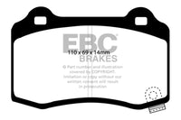 EBC 15+ Cadillac CTS 3.6 Twin Turbo Redstuff Rear Brake Pads - Burkken Auto Parts