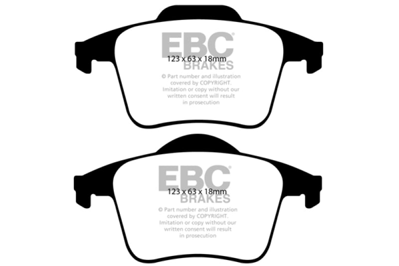 EBC 03-07 Volvo XC90 2.5 Turbo Redstuff Rear Brake Pads - Burkken Auto Parts
