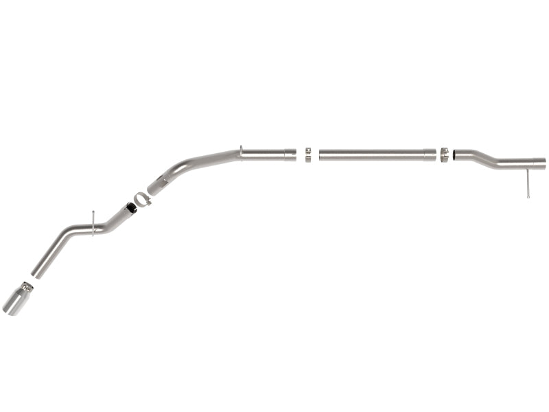 aFe 23-24 GM Trucks L6 Large Bore-HD 3 IN 409 Stainless Steel DPF-Back Exhaust System w/Polished Tip - Burkken Auto Parts