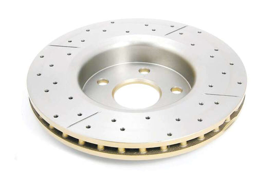 DBA 06-10 Jeep Commander Front Drilled & Slotted Street Series Rotor