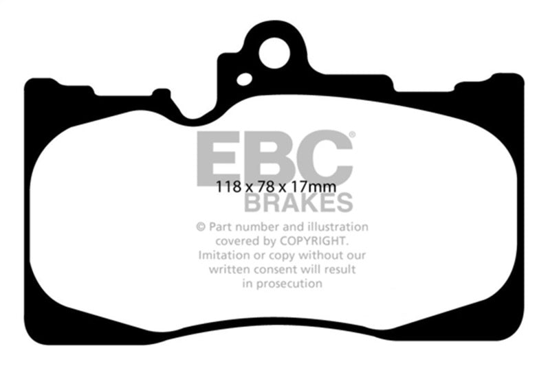 EBC 07-08 Lexus GS350 3.5 RWD Greenstuff Front Brake Pads - Burkken Auto Parts