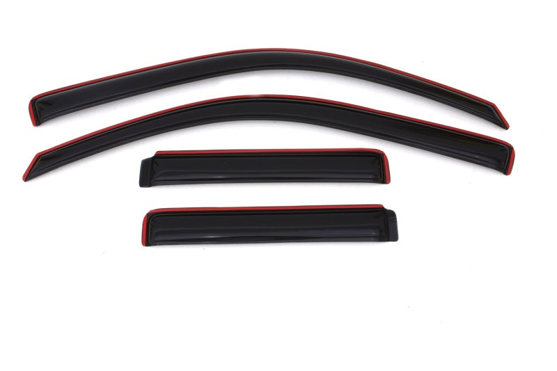 AVS 02-09 Chevy Trailblazer Ventvisor In-Channel Front & Rear Window Deflectors 4pc - Smoke - Burkken Auto Parts