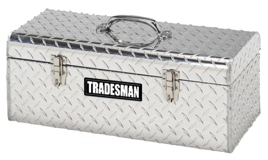 Tradesman Aluminum Handheld Tool Box (24in.) - Brite - Burkken Auto Parts