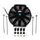 BLOX Racing Electric Slim Fan - 10in 120W - Straight Blade Black - V2
