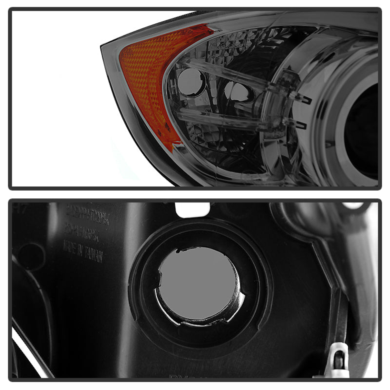 Spyder BMW E90 3-Series 06-08 (4 dr) Proj LED Halo Amber Reflctr Rplc Bulb Smke PRO-YD-BMWE9005-AM-S - Burkken Auto Parts