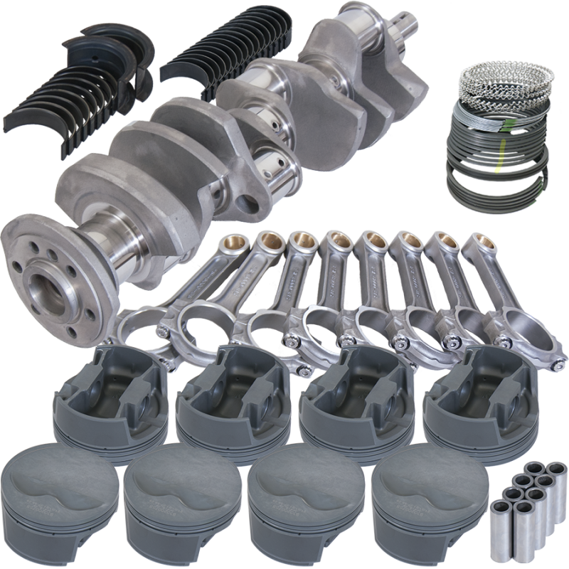 Eagle Chevy 400 3.750in Crank 6.000in I-Beam Rods -5cc Flat Top 4.165in Pistons Rotating Assembly - Burkken Auto Parts