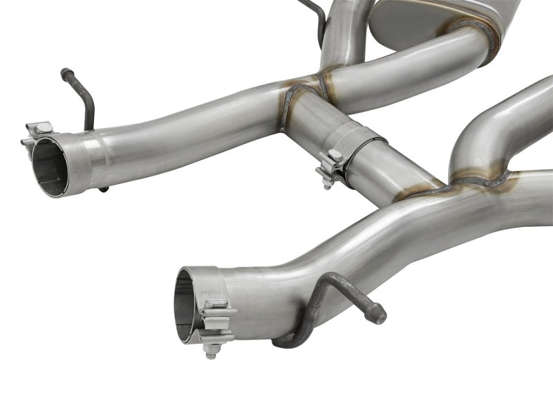 aFe MACHForce XP 3in 304 SS Axle-Back Exhaust Dual Exhaust (NPP) w/ Black Tips 16-17 Camaro SS V8 - Burkken Auto Parts