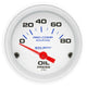 Autometer Marine White 2-1/16in 80PSI Electric Oil Pressure Gauge - Burkken Auto Parts