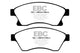 EBC 11+ Chevrolet Cruze 1.4 Turbo (10.9 inch front rotor) Greenstuff Front Brake Pads - Burkken Auto Parts
