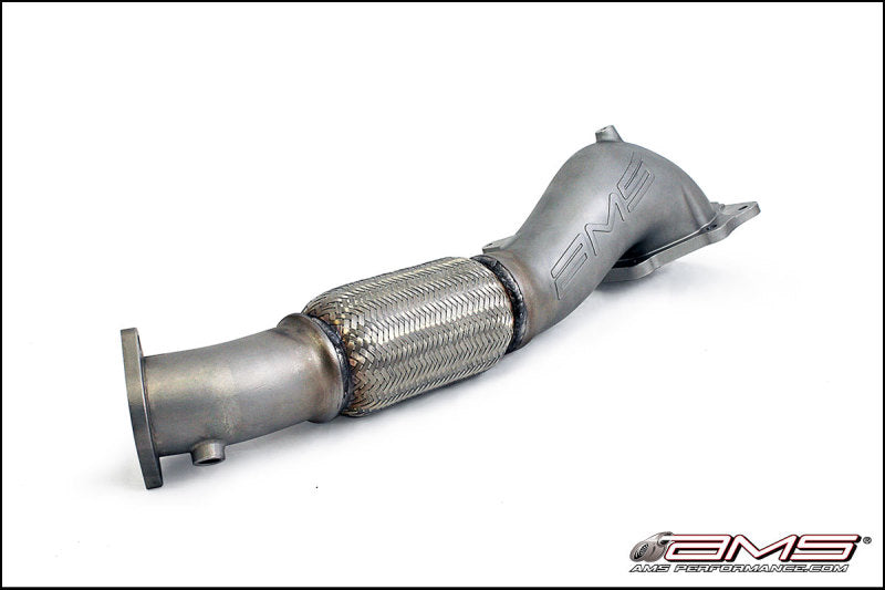 AMS Performance 08-15 Mitsubishi EVO X Widemouth Downpipe w/Turbo Outlet Pipe - Burkken Auto Parts