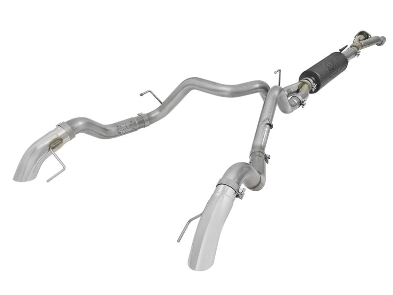 aFe MACH Force-XP Cat-Back Exhaust w/ Dual Hi-Tuck Pol Tips 17-18 Ford F-150 Raptor V6-3.5L - Burkken Auto Parts