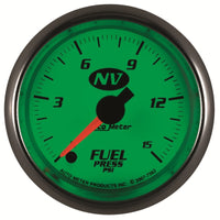 AutoMeter Gauge Fuel Pressure 2-1/16in. 15PSI Digital Stepper Motor NV - Burkken Auto Parts