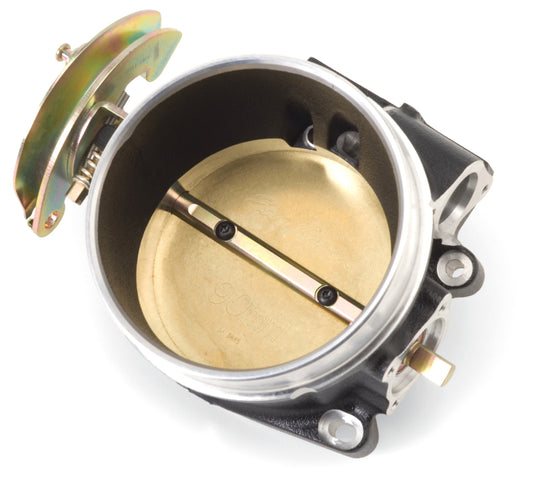 Edelbrock Throttle Body Victor Universal LS1 90mm w/ o Tps/Iac Black Mini Texture Powder Coating - Burkken Auto Parts