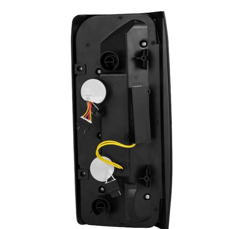 AlphaRex 87-96 Ford Bronco/F-150 Luxx-Series LED Tail Lights - Alpha-Black - Burkken Auto Parts