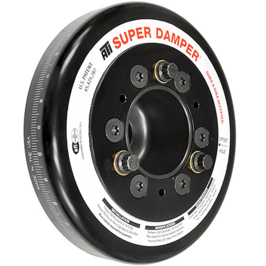 ATI Damper - 7.074in - Alum - Honda F20/F22 - Race - 6 Grv Rear Aluminum Pulley - 10 Percent UD - Burkken Auto Parts