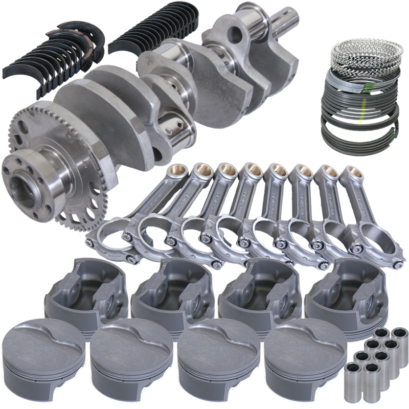 Eagle Chevy LS3 4.000in Crank 58 Tth Rlctor 6.125in I-Beam Rods 4.030in Pistons Rotating Assembly - Burkken Auto Parts