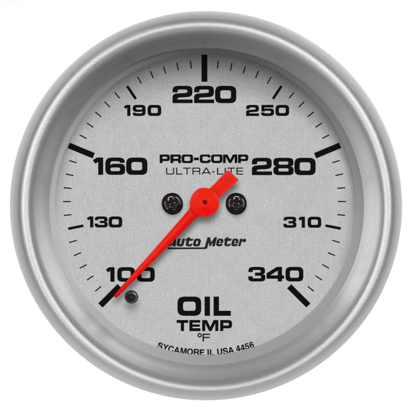 Autometer Ultra-Lite 2-5/8in 100-340F Oil Temp Gauge - Digital Stepper Motor - Burkken Auto Parts