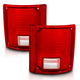 ANZO 1978-1991 Chevy Blazer Taillight Red/Clear Lens w/o Chrome Trim Fleetside (OE Replacement) - Burkken Auto Parts
