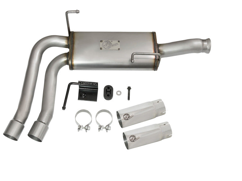 aFe Rebel Series CB Middle-Side Exit SS Exhaust w/ Polished Tips 09-16 GM Silverado/Sierra V6/V8 - Burkken Auto Parts
