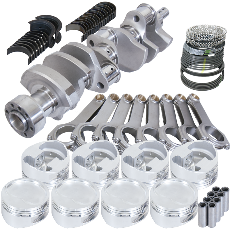 Eagle Chevy 350 1Pc 3.750in Crank 6.000in H-Beam -28cc 4.060in Pistons Rotating Assembly - Burkken Auto Parts
