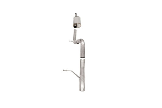 Corsa 2007-2018 Jeep Wrangler JKU 3.6L Sport 2.75in Cat-Back Exhaust w/ Turn Down Tip - Burkken Auto Parts