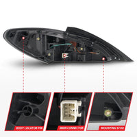ANZO 2010-2013 Hyundai Genesis LED Taillights Red/Clear - Burkken Auto Parts