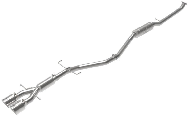 aFe Takeda 2.5in 304SS Cat-Back Exhaust System w/ Polished Tips 17-20 Honda Civic Si Sedan I4 1.5L - Burkken Auto Parts