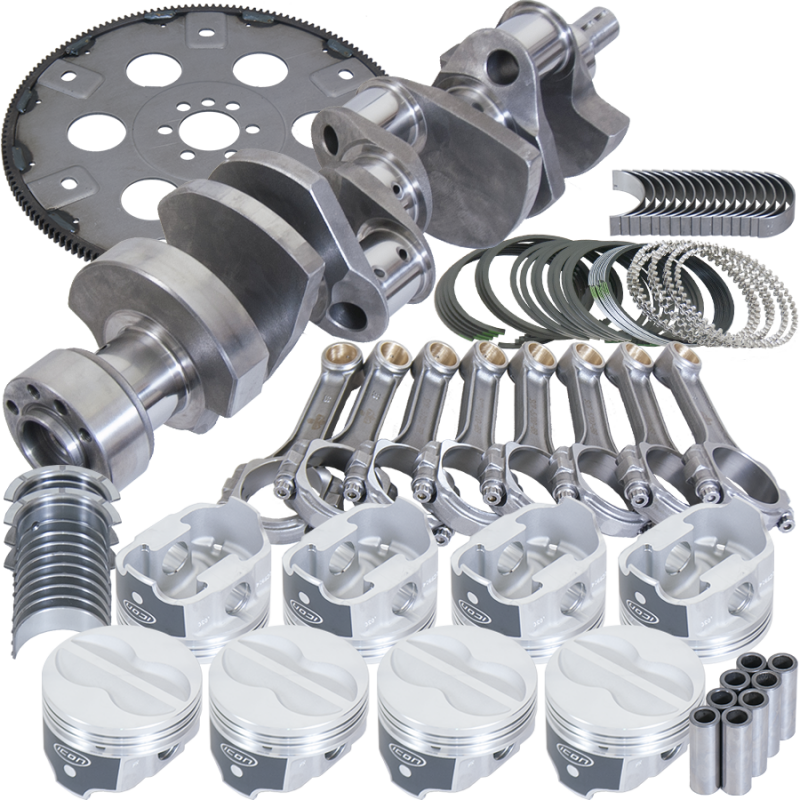 Eagle Chevy 350 1Pc 3.750in Crank 5.700in I-Beam Rods -10cc 4.060in Pistons Balanced Assembly - Burkken Auto Parts
