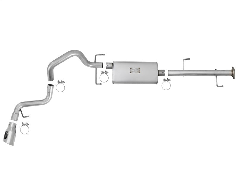 aFe Scorpion 2-1/2in Alum Steel Cat-Back Exhaust w/ Polished Tips 07-17 Toyota FJ Cruiser V6 4.0L - Burkken Auto Parts