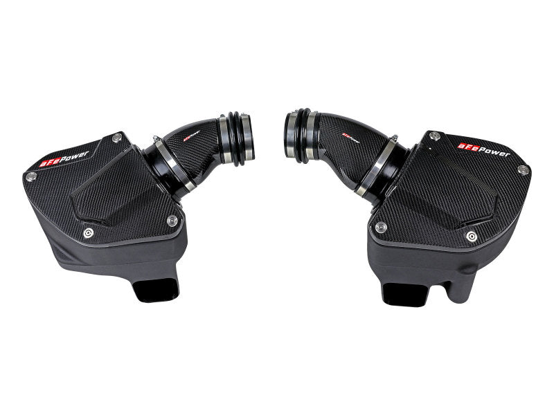 aFe Black Series Stage-2 Carbon Fiber Cold Air Intake System w/ Pro DRY S Media - 18-19 BMW M5 (F90) - Burkken Auto Parts