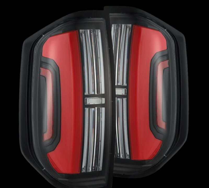 AlphaRex 14-21 Toyota Tundra Nova-Series LED Tail Lights - Black Red - Burkken Auto Parts