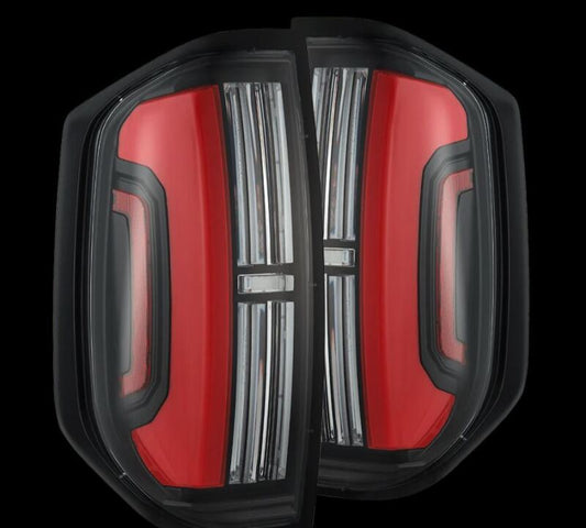 AlphaRex 14-21 Toyota Tundra Nova-Series LED Tail Lights - Black Red - Burkken Auto Parts