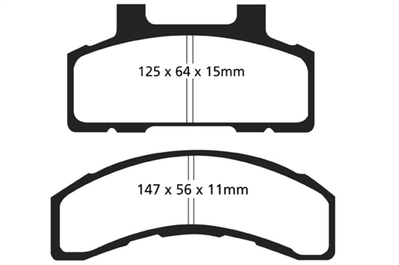 EBC 93-96 Buick Century 2.2 Redstuff Front Brake Pads - Burkken Auto Parts