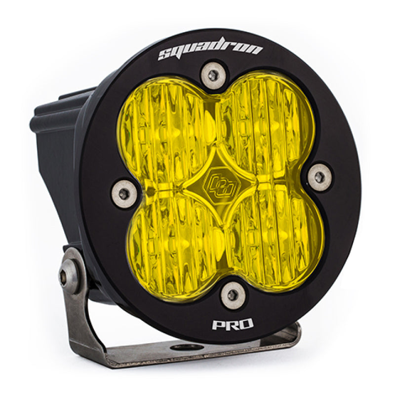 Baja Designs Squadron R Pro Wide Cornering Pattern LED Light Pod - Amber - Burkken Auto Parts