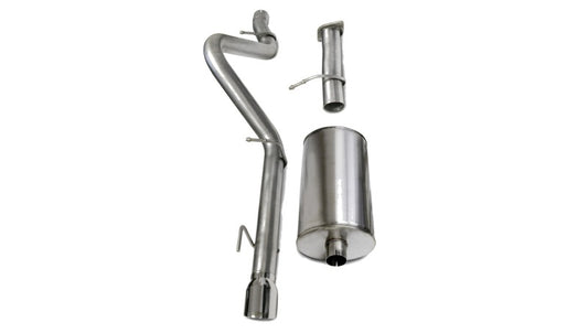 Corsa 2006-2008 Chevrolet Trailblazer SS 6.0L V8 Polished Sport Cat-Back Exhaust - Burkken Auto Parts