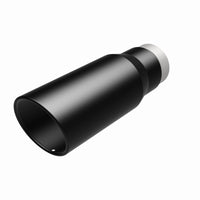 MagnaFlow Tip Stainless Black Coated Single Wall Round Single Outlet 5in Dia 3.5in Inlet 14.5in L - Burkken Auto Parts