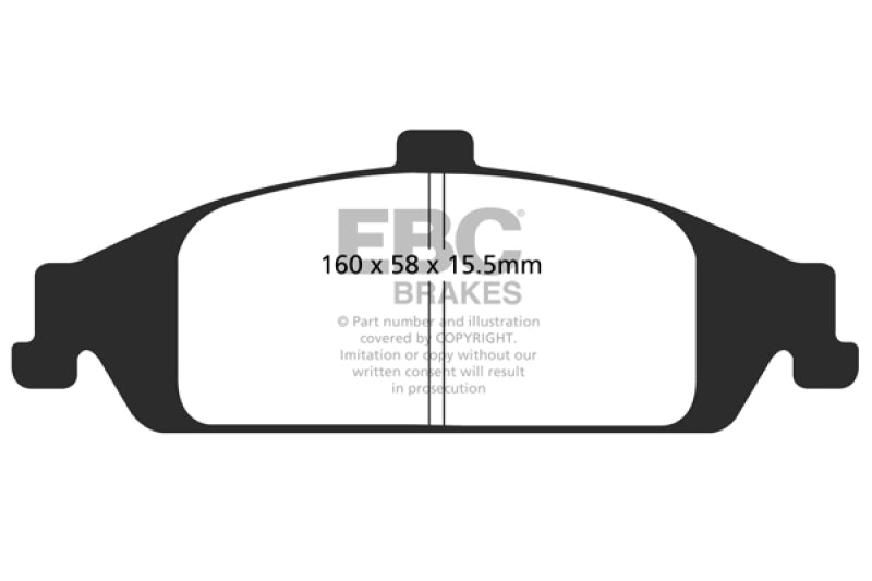 EBC 98-01 Chevrolet Malibu 2.4 Redstuff Front Brake Pads - Burkken Auto Parts