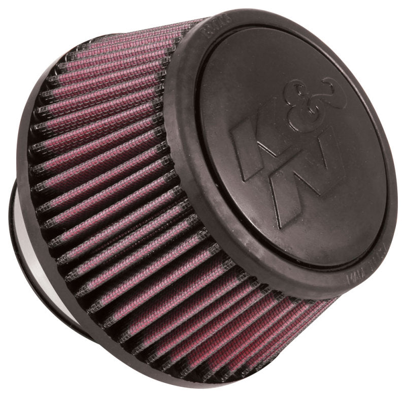 K&N Universal Round Clamp-On Air Filter 3in Flange ID x 6in Base OD x 4.625in Top OD x 3in Height - Burkken Auto Parts