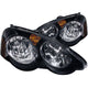 ANZO 2002-2004 Acura RSX Crystal Headlights Black - Burkken Auto Parts