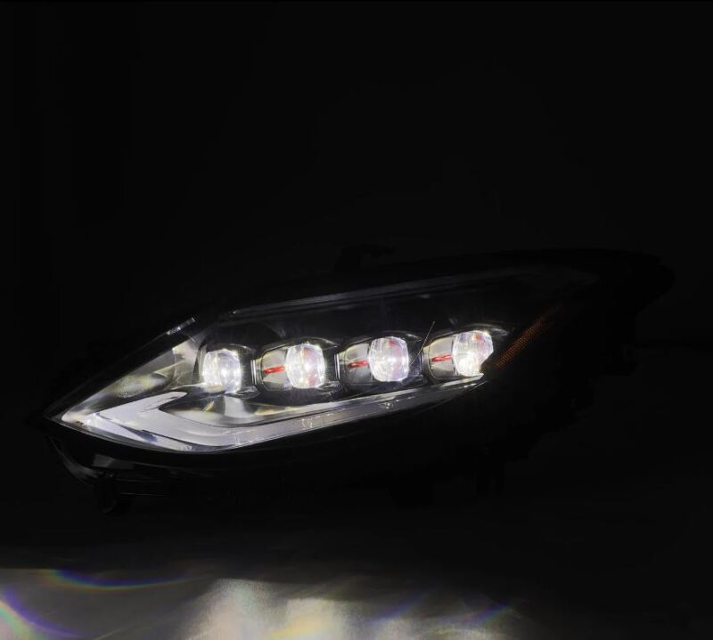 AlphaRex 23-24 Nissan Z NOVA-Series LED Projector Headlights Alpha-Blk w/Activation Light & Seq.Sig - Burkken Auto Parts