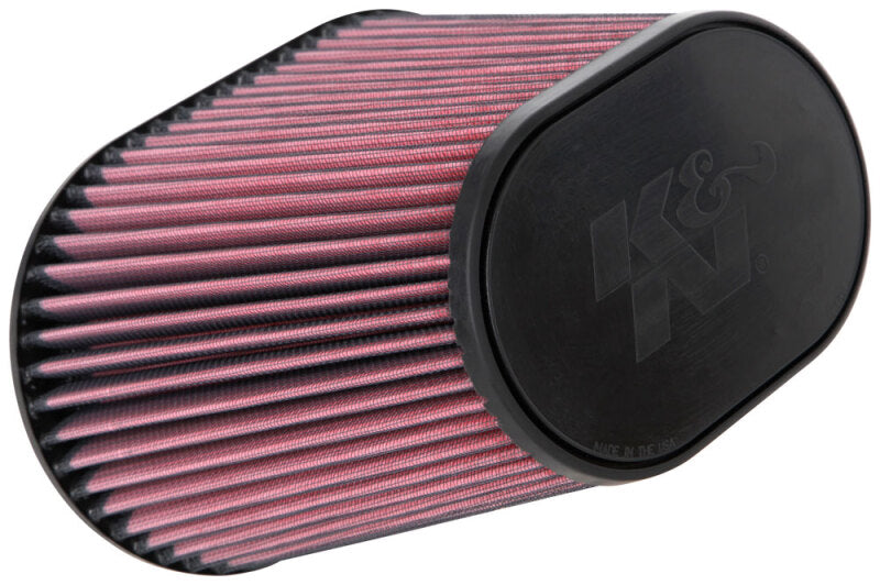 K&N Universal Clamp-On Air Filter 7in x 5-3/16in Flange 10in x 6-1/4in B 6-3/4in x 4-1/2in T 8in H - Burkken Auto Parts